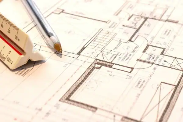 Image of architect Chatham drawings